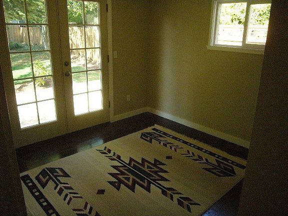 French doors to patio