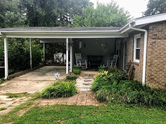 Front porch & carport