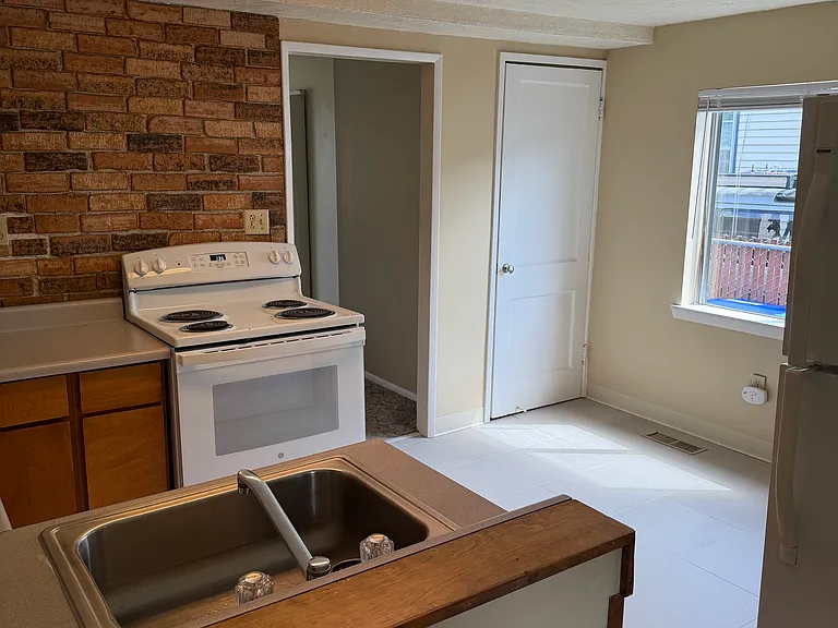 Kitchen with new flooring
