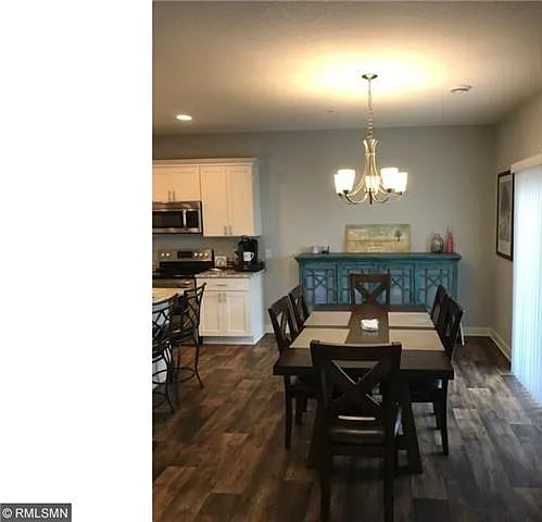 Dining with patio door