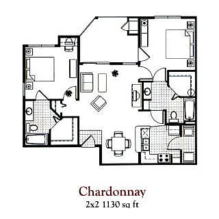 Floor plan 2x2 Standard