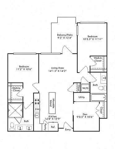 Floor plan 2J