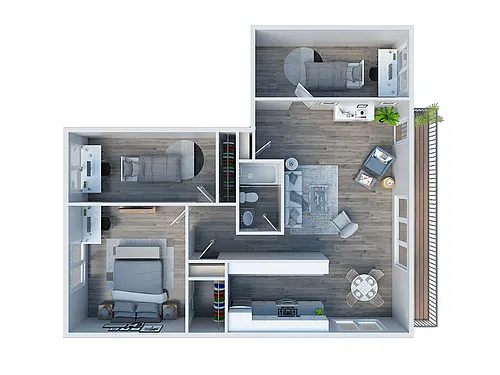 Floor plan 3x1 renovated
