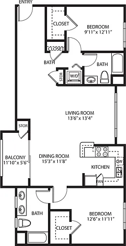 Floor plan Unit Type (E)