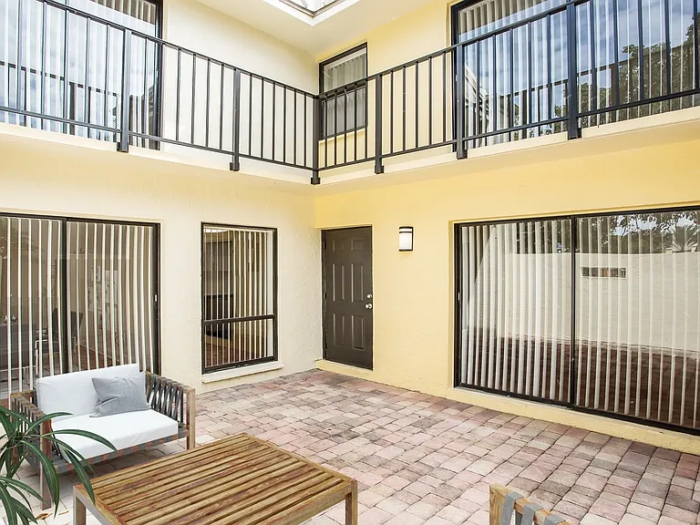 Large patio as well as balcony