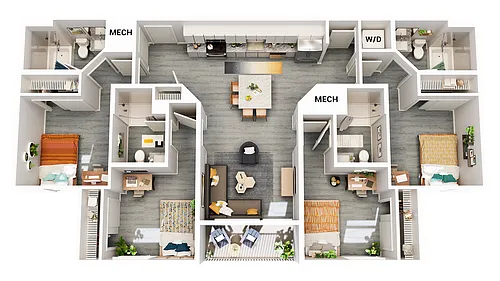 Floor plan 4x4D1