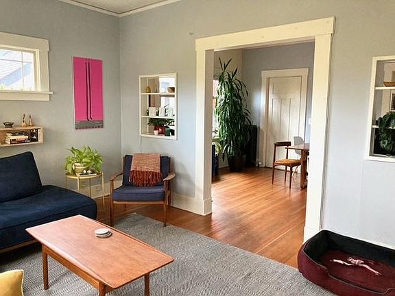 Living room into dining room