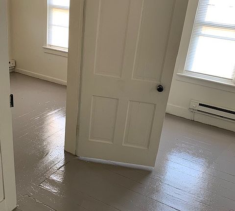 main bedroom to the right and second bedroom to the left