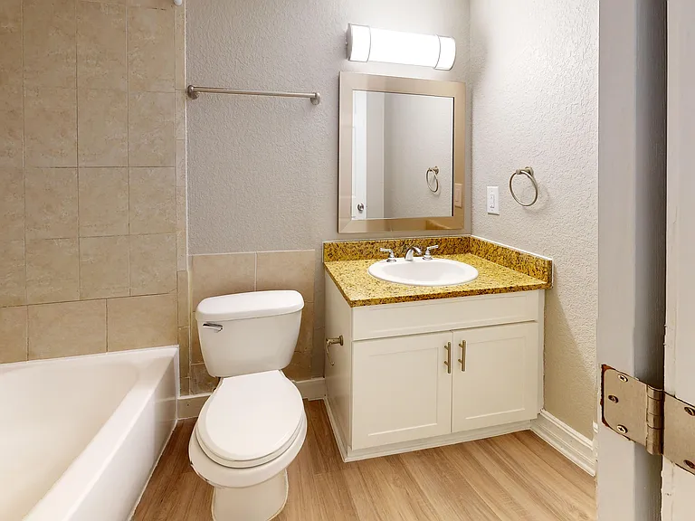 Experience luxury in this meticulously designed bathroom that combines style with functionality.