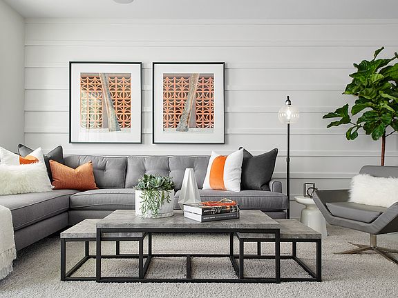Cava At Rancho Soleo Plan 3 Model Home Great Room Seating