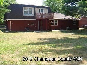 Large backyard with upper deck
