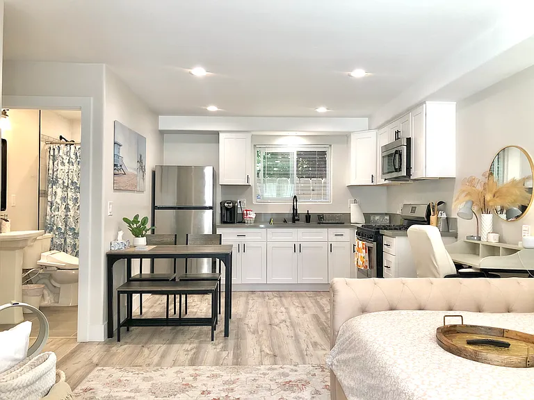 kitchen with dining area
