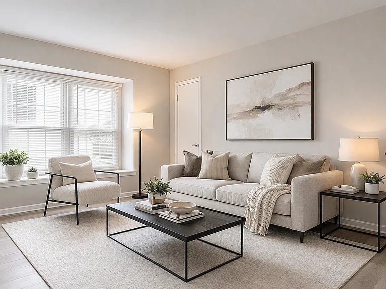 Modern minimalist living room design