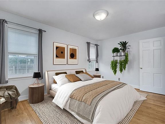 Virtually staged, but previously home to a California king size bed