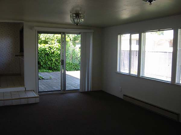 Family room look out to deck