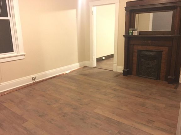 Living room with new installed floor