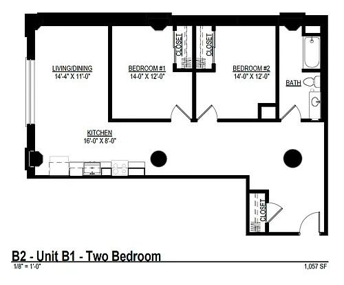 Floor plan 2 Bedroom