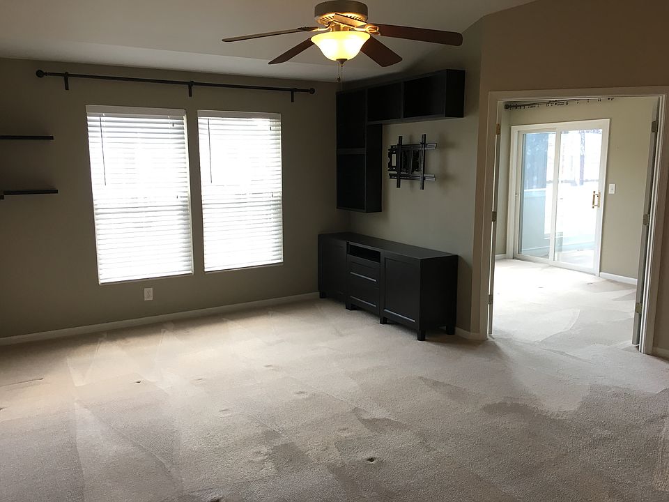 Family Room with shelving