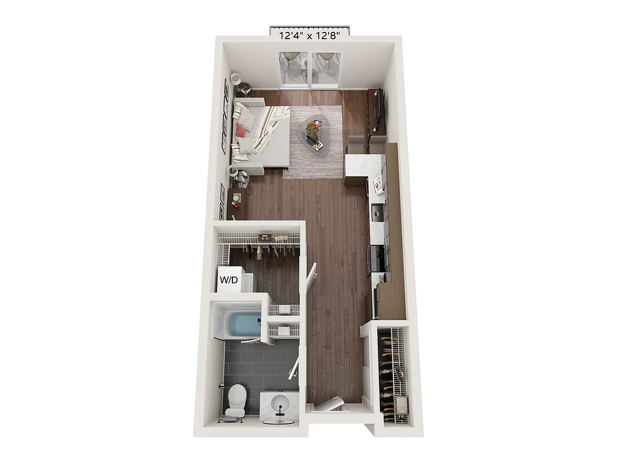 Floor plan Studio MC-1