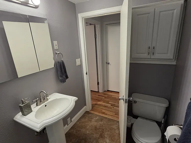 Bathroom view from shower