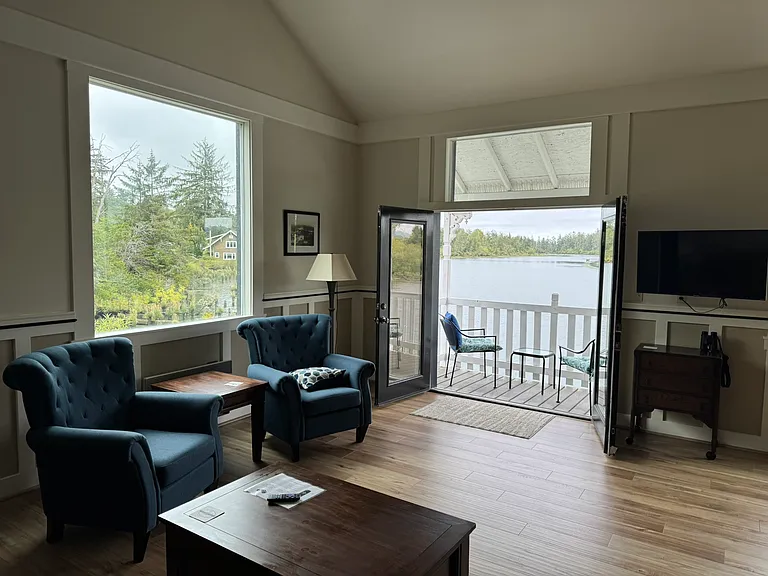 Living room & Balcony.
