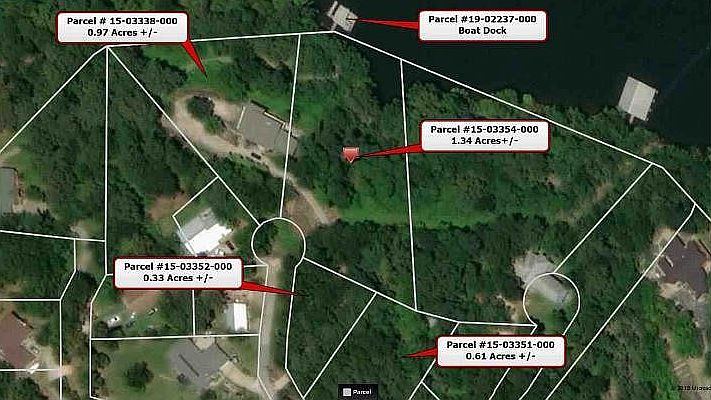 Arial view of the 4 lots