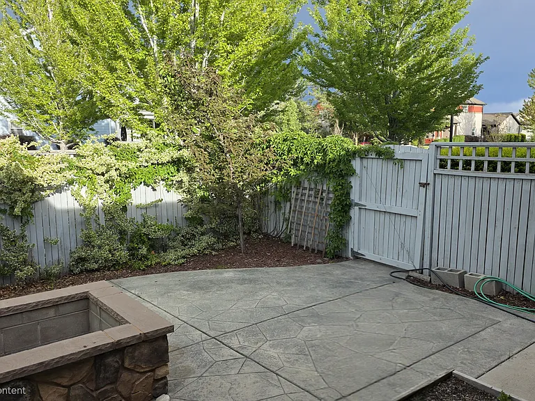 Yard with firepit