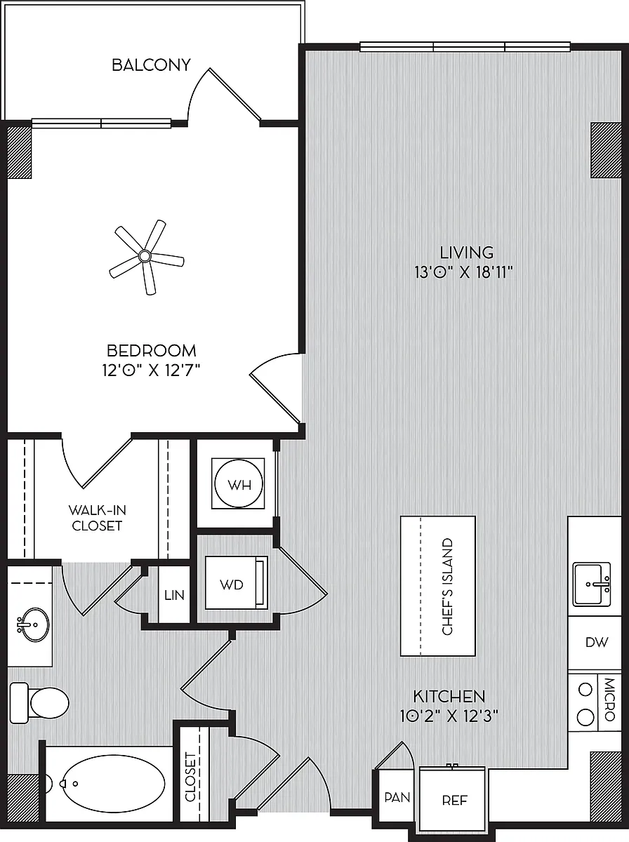 Floor plan A-1B