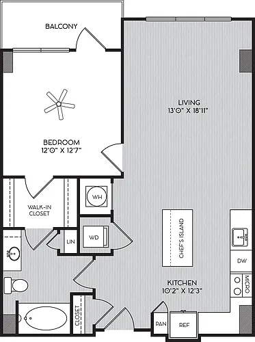 Floor plan A-1B