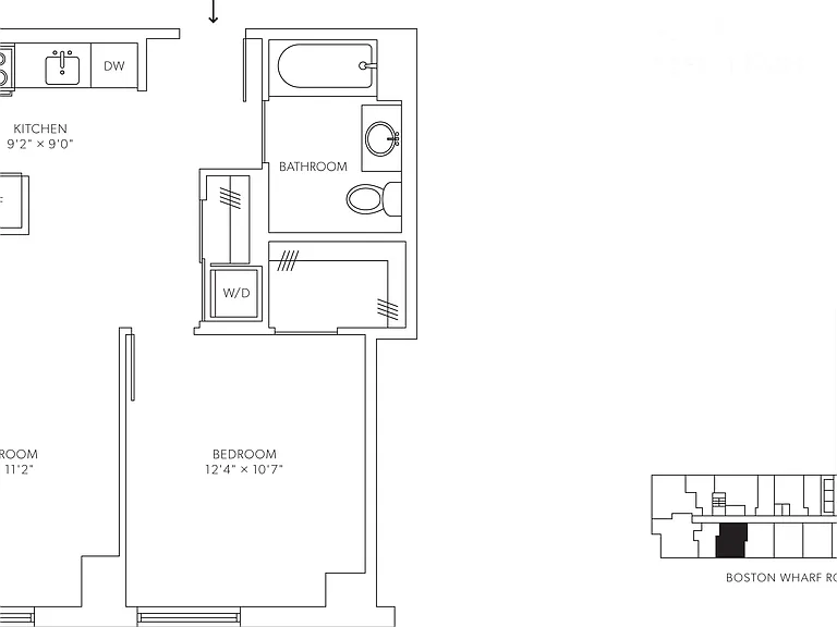 A7 floor plan Watermark Seaport