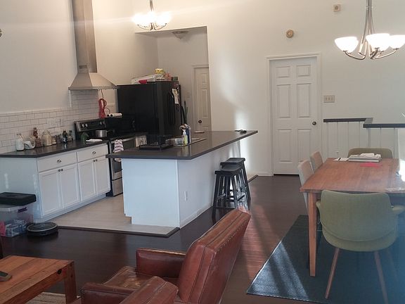 Living room, kitchen and dining, furnished