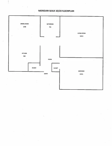 Floor plan Meridian Walk Apartments