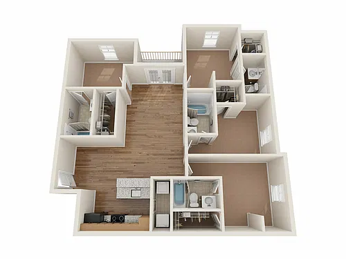 Floor plan D1UF Floor Plan