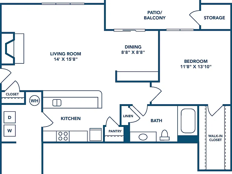 1 Bedroom | 1 Bath | 882 SF 1 Bedroom | 1 Bath | 882 SF