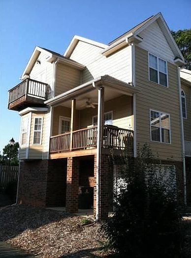 Three stories with private patio, porch & balcony