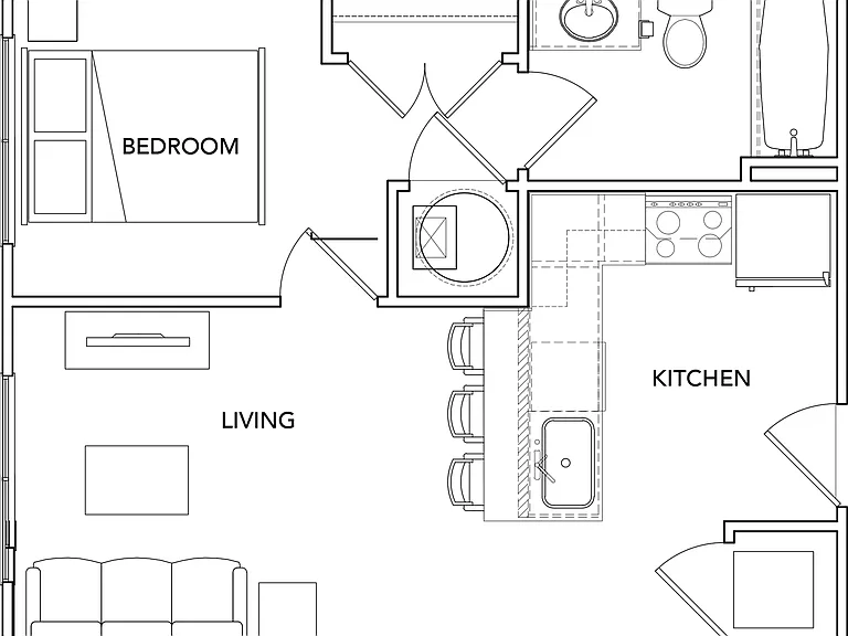 1BR-1BA-492-SF 1BR-1BA-492-SF