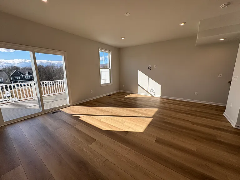 Living Room, access to deck, Wall Media Hook-up