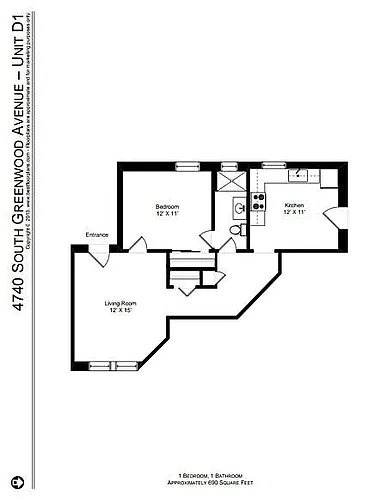 Floor plan 1BR-SM