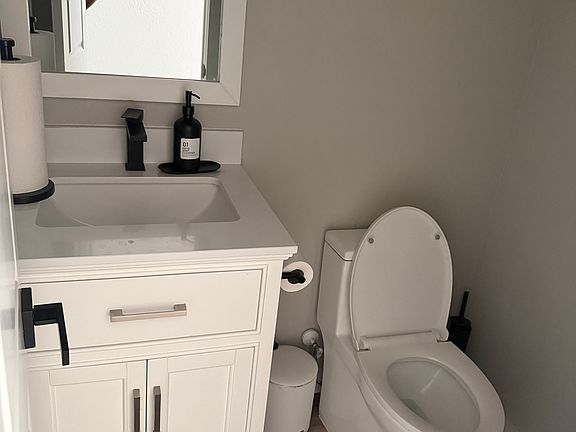 Half bathroom downstairs
