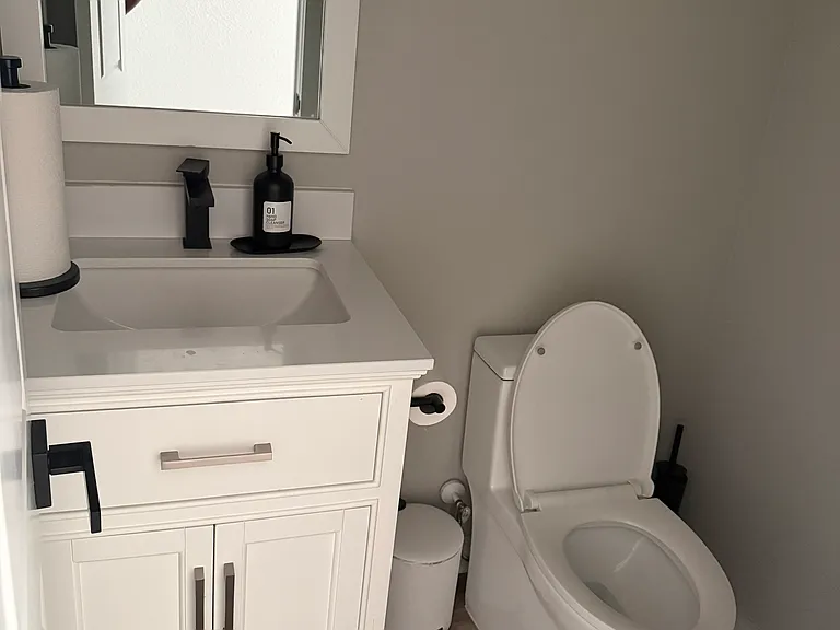 Half bathroom downstairs