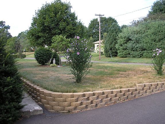 Leading to the sidewalk