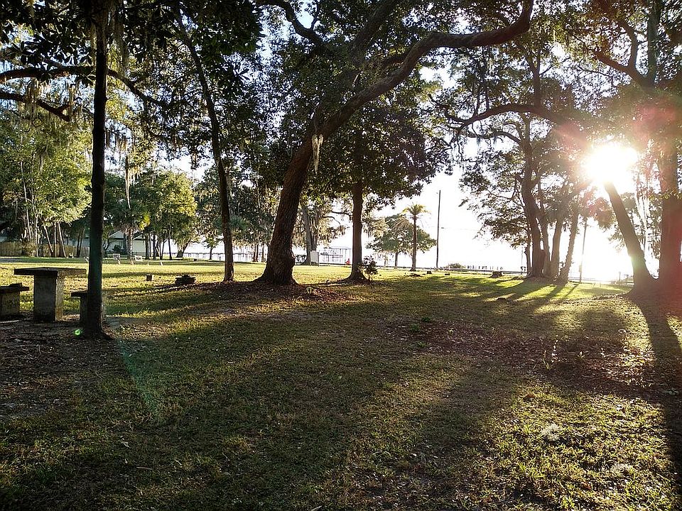 View looking out toward river