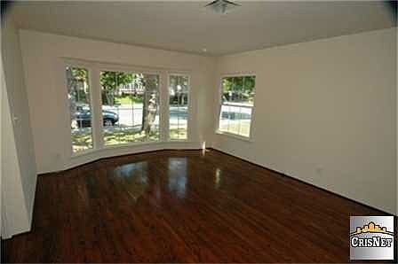 Living room with bay window