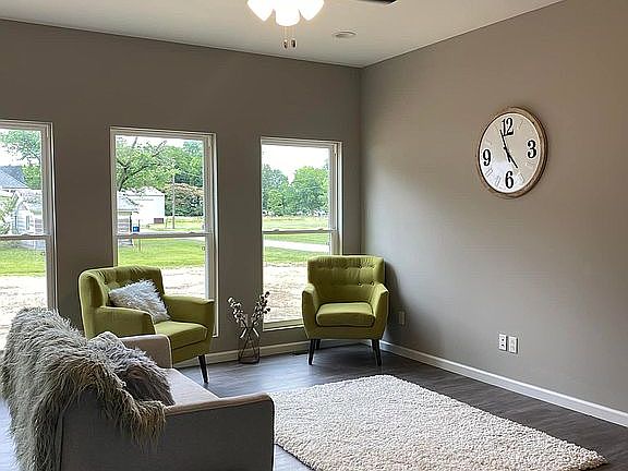 Large windows in living area