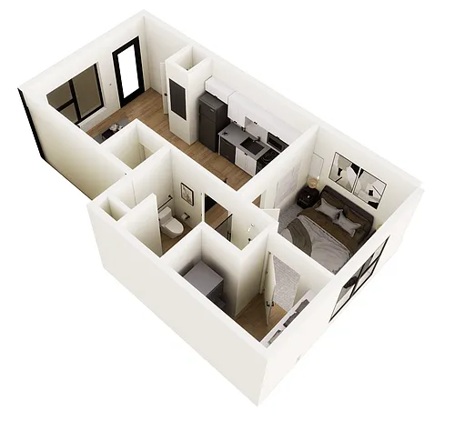 Floor plan niche