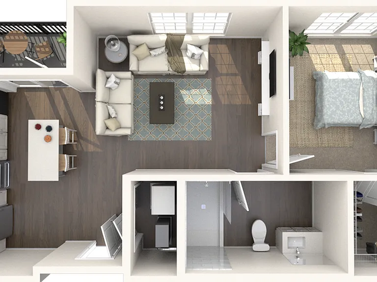 A2.1 | One Bed, One Bath A2.1 | One Bed, One Bath