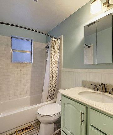 Full, renovated bath.