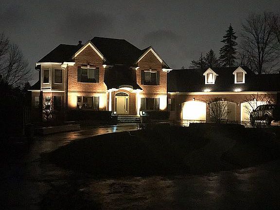 Night view of front of home