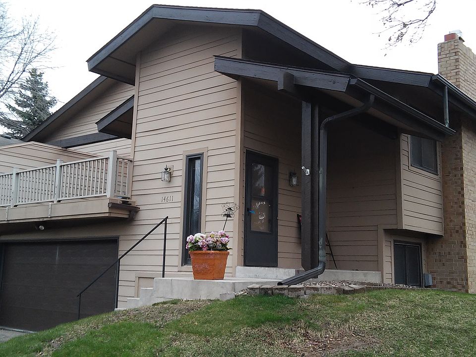 Front entrance, deck & garage