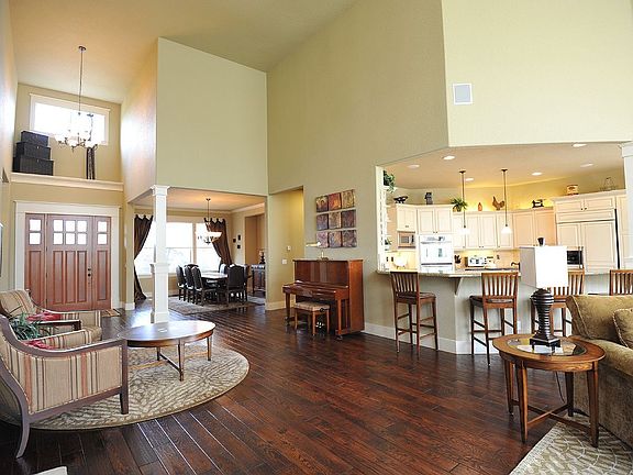 Great room view towards kitchen